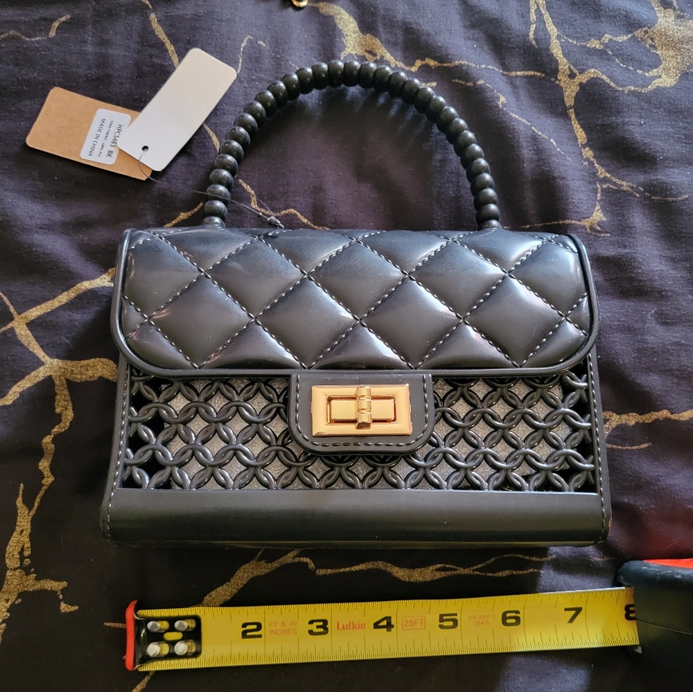 Black mini purse (Plastic)